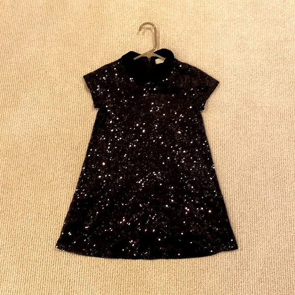 zara black sequin dress | Dresses | Zara Girls Seen in SIR. @olivecooke wedding quest Color:BLACK GOLD Asymmetric hem